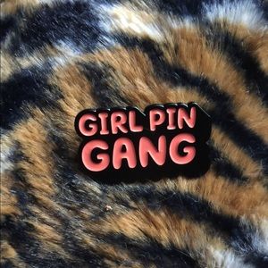 Girl PinGang enamel pin